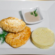 Котлеты куриные с гарниром