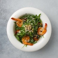 Руккола с креветками