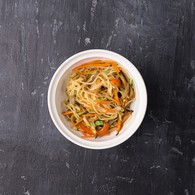 Яичная лапша+овощи+ соус