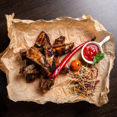 Ребра свиные BBQ.